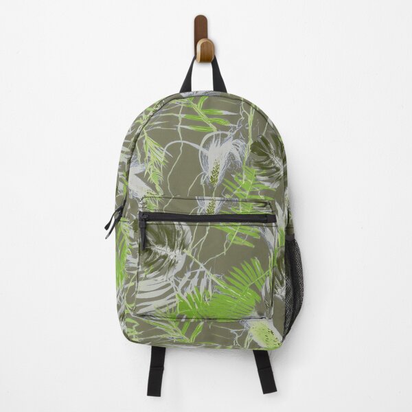 Item preview, Monotype tropical leaves olive green designed and sold by Alessandro Remo Mazzoni Remotextiles.