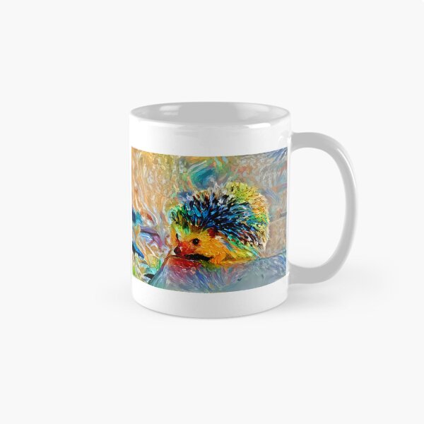 Item preview, Colourful Hedgehog – Vibrant Spiky Animal Digital Painting Art Print / Canvas designed and sold by Lainey1978.