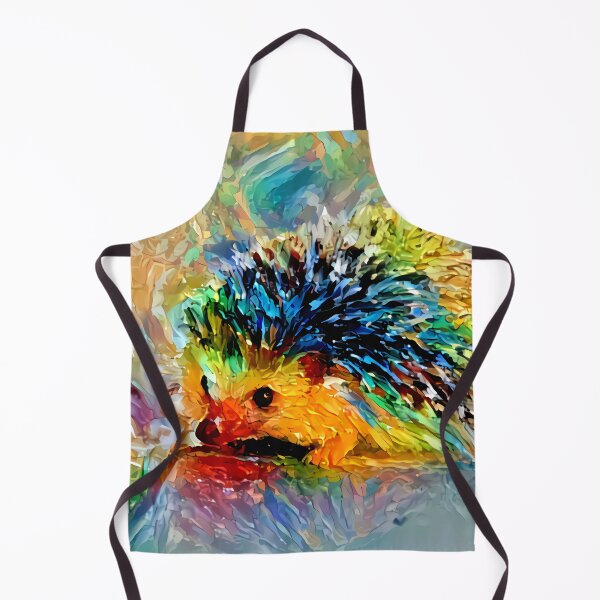 Item preview, Colourful Hedgehog – Vibrant Spiky Animal Digital Painting Art Print / Canvas designed and sold by Lainey1978.