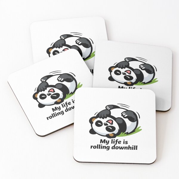 Item preview, Clumsy Panda - My Life Is Rolling Downhill designed and sold by Rawecz Studio.