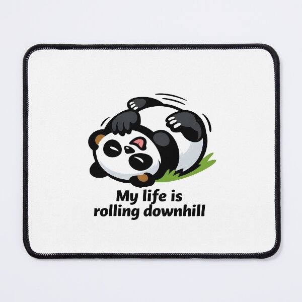 Item preview, Clumsy Panda - My Life Is Rolling Downhill designed and sold by Rawecz Studio.