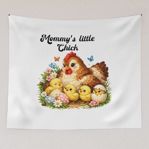 Item preview, Heartwarming Easter greetings – Loving mother hen with chicks | Romantic Easter T-shirt design with humor designed and sold by CoolContent Factory.