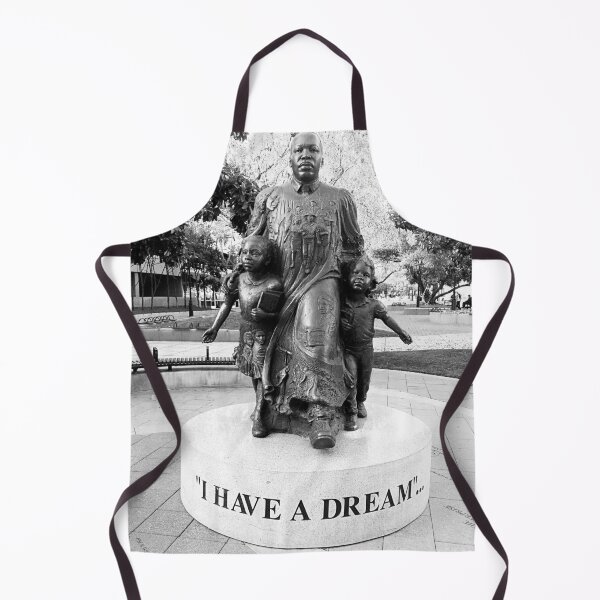 Item preview, I have a dream civil rights memorial statue black and white photograph poster art print designed and sold by Astrid Arkhangelsky.