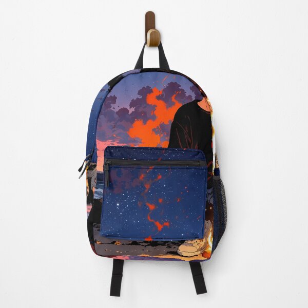 Item preview, Dark Retro Bonfire Night - 90s Anime Lofi Aesthetic designed and sold by ShadowsInk.