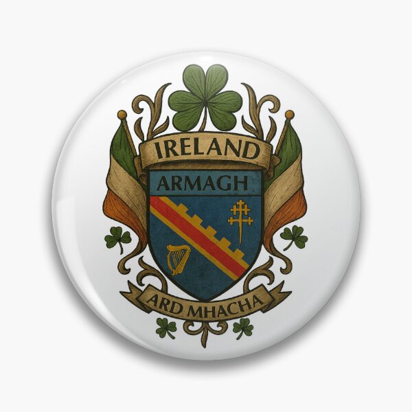Item preview, County Armagh Ireland Coat of Arms Heritage designed and sold by REAL IRISH GIFTS.