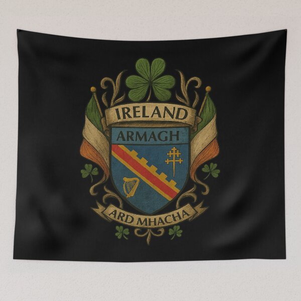 Item preview, County Armagh Ireland Coat of Arms Heritage designed and sold by REAL IRISH GIFTS.