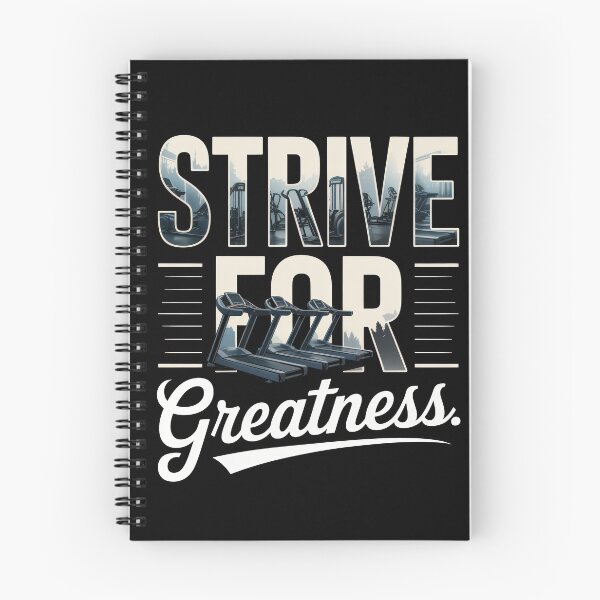 Item preview, Strive For Greatness – Treadmill Gym Motivation Typography designed and sold by Enea Kelo.