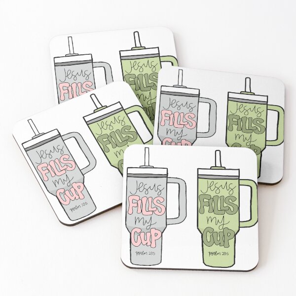 Item preview, Jesus fills my cup - psalm 23:5 / Pack of 2 designed and sold by Kxren-n.
