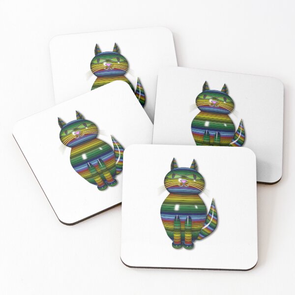 Item preview, CAT WITH RAINBOW designed and sold by newgraphiks.
