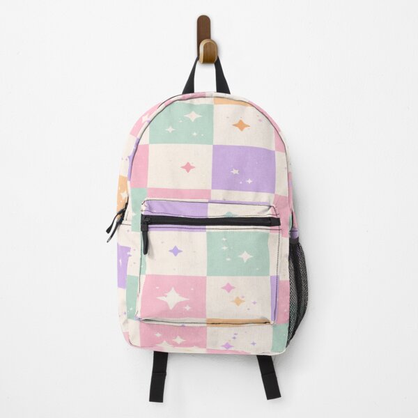 Item preview, Pastel Checkerboard Sparkle Pattern – Cute Retro Aesthetic Seamless Design designed and sold by Creativeeworld777.