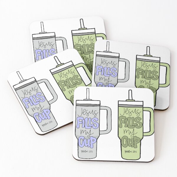 Item preview, Jesus fills my cup - psalm 23:5 / Pack of 2 designed and sold by Kxren-n.
