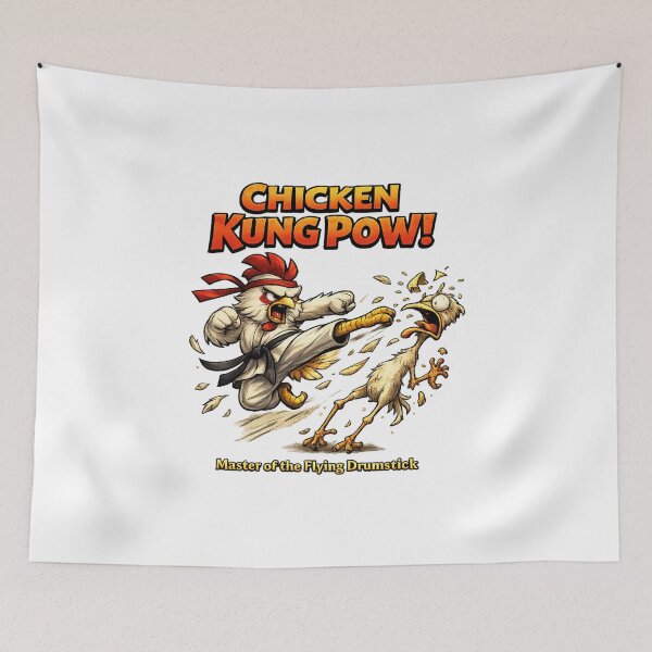 Item preview, CHICKEN KUNG POW! designed and sold by CrazyGirlllc.