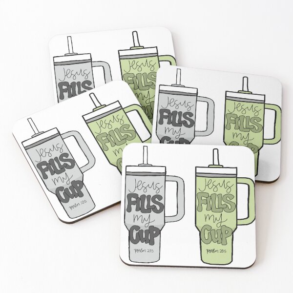 Item preview, Jesus fills my cup - psalm 23:5 / Pack of 2 designed and sold by Kxren-n.