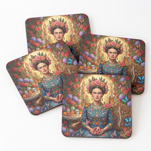 Item preview, Frida Kahlo self portrait nature 2 designed and sold by mark ashkenazi.