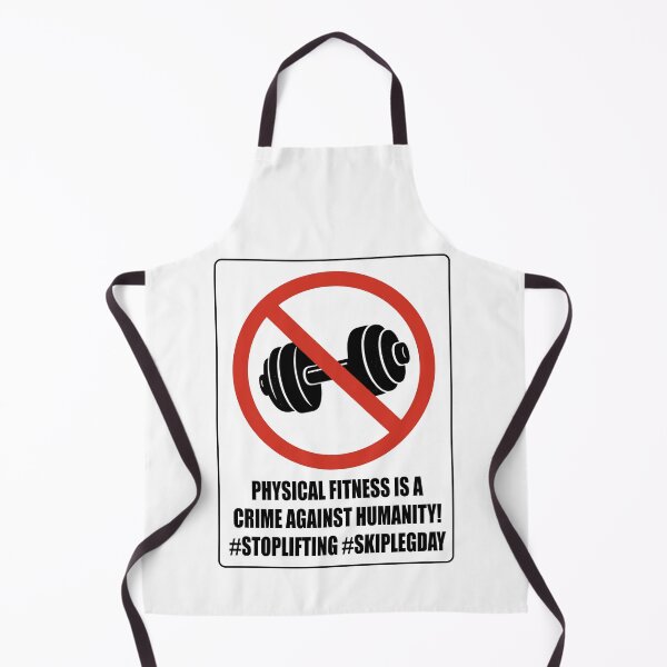 Item preview, Funny Anti-Gym Fitness Crime Against Humanity Joke designed and sold by Maljonic.