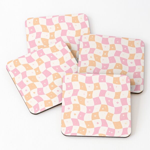 Item preview, Wavy Retro Checkerboard Pattern – Trendy Pastel Y2K Aesthetic Design designed and sold by Creativeeworld777.