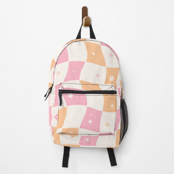Item preview, Wavy Retro Checkerboard Pattern – Trendy Pastel Y2K Aesthetic Design designed and sold by Creativeeworld777.