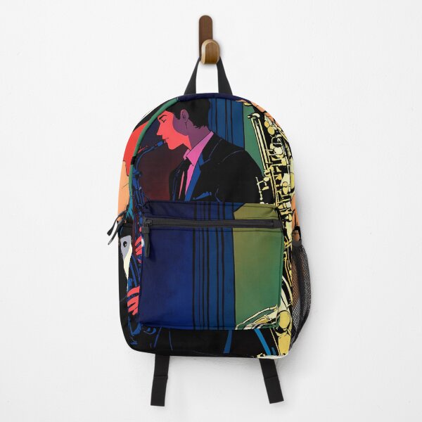 Item preview, Jazz Saxophone Player - 90s Retro Anime Lofi Aesthetic designed and sold by ShadowsInk.