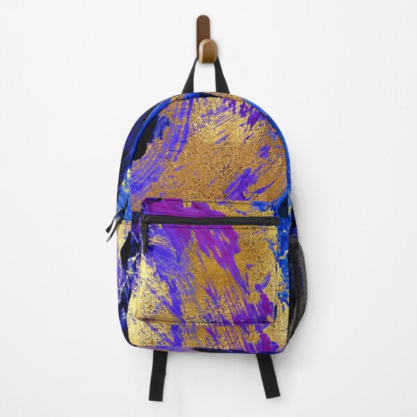 Item preview, Bold Blue And Vibrant Golden Abstract Fantasy Universe designed and sold by DEC02.
