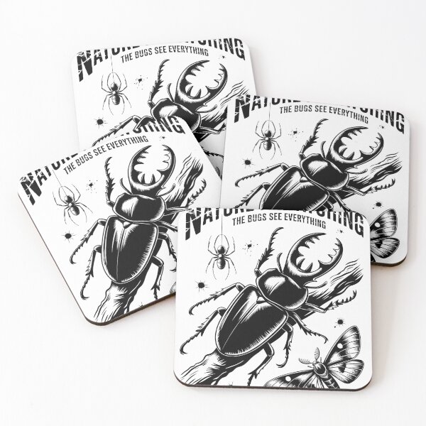 Item preview, Nature Watching Bugs See Everything Vintage Insect Engraving Style designed and sold by designleon19.
