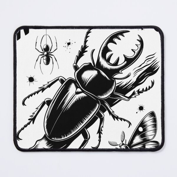 Item preview, Nature Watching Bugs See Everything Vintage Insect Engraving Style designed and sold by designleon19.