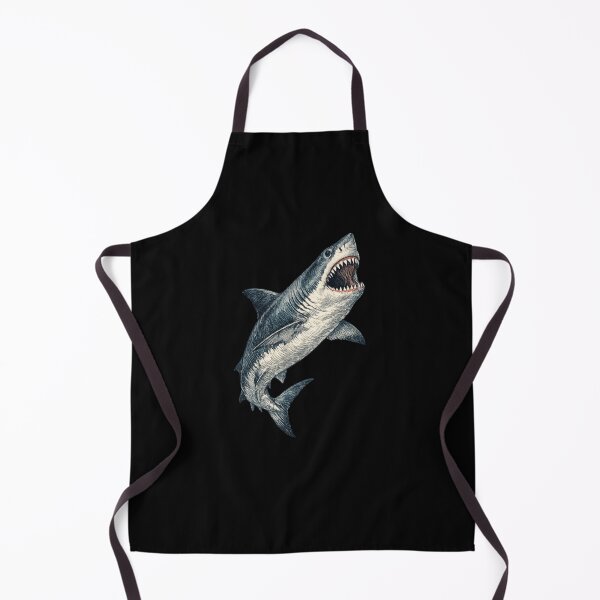 Item preview, Great White Shark Vintage Natural History Ocean Illustration Art designed and sold by TheArtOfCar.