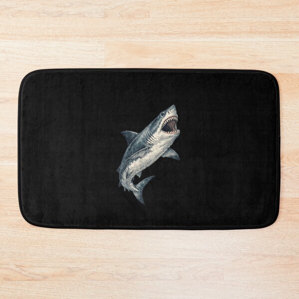 Item preview, Great White Shark Vintage Natural History Ocean Illustration Art designed and sold by TheArtOfCar.