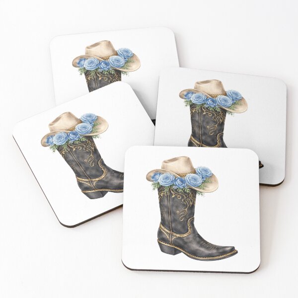 Item preview, Bubbly in Blue Cowgirl Boots designed and sold by Simply Rustic.