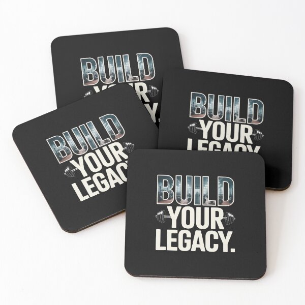 Item preview, Build Your Legacy – Gym Mirror Weight Room Typography designed and sold by Enea Kelo.