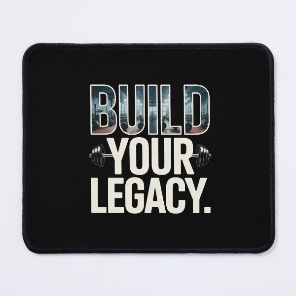 Item preview, Build Your Legacy – Gym Mirror Weight Room Typography designed and sold by Enea Kelo.