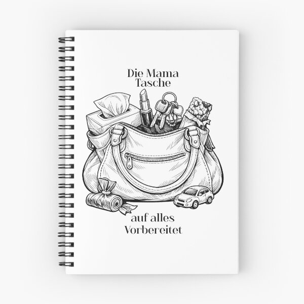 Item preview, Chaos with heart – The legendary mom handbag as loving line art designed and sold by CoolContent Factory.