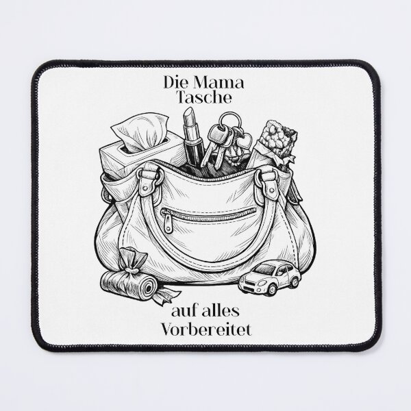 Item preview, Chaos with heart – The legendary mom handbag as loving line art designed and sold by CoolContent Factory.