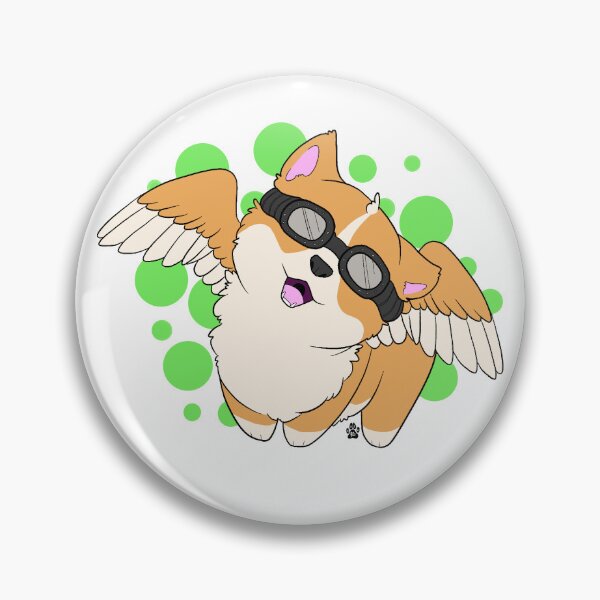 Item preview, Aviator corgi designed and sold by BexxosaurusArt.