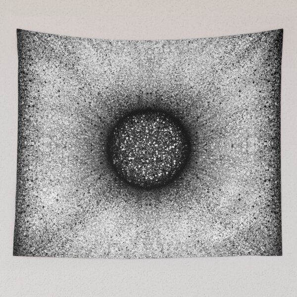 Item preview, Black and white "Poof" tile designed and sold by Cherevan.