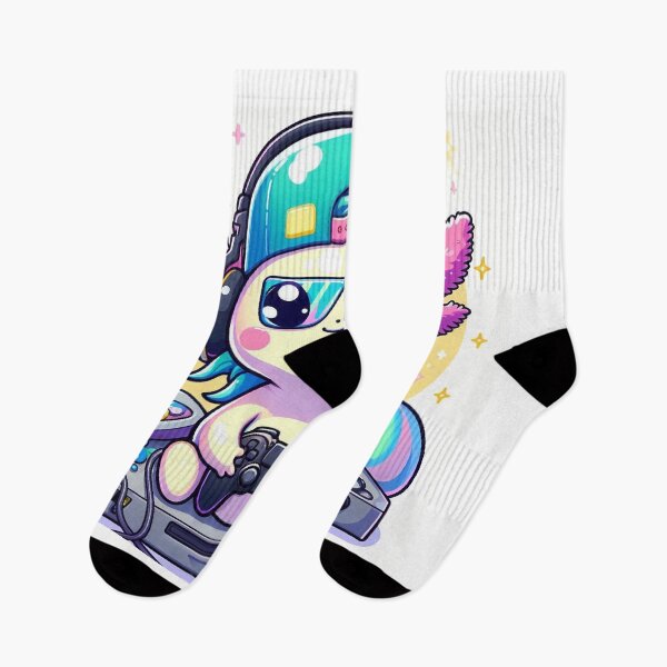 Item preview, Cute Kawaii Axolotl Astronaut Playing Video Games with Headphones designed and sold by Mitaudesign.