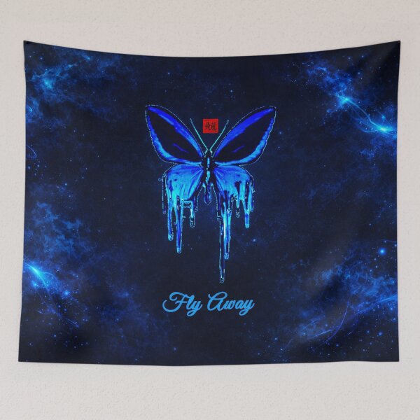 Item preview, Beautiful Blue Butterfly Grace and Transformation designed and sold by Fei Long Design Hub.