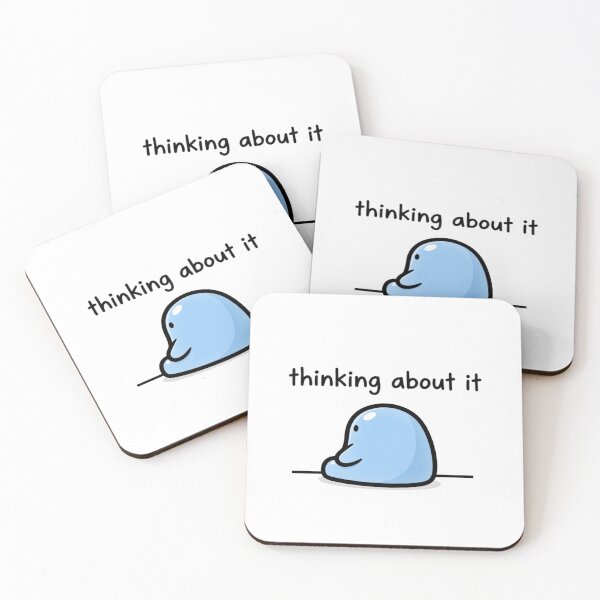 Item preview, "Thinking About It" - Minimal Meme Design designed and sold by Shelley Noel.