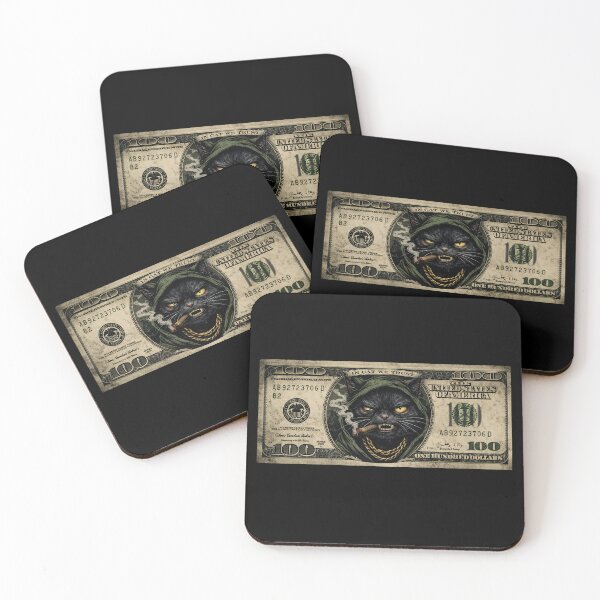Item preview, Gangster Cat Dollar Bill – Funny Money Cat Design designed and sold by BlackCat Vibe.