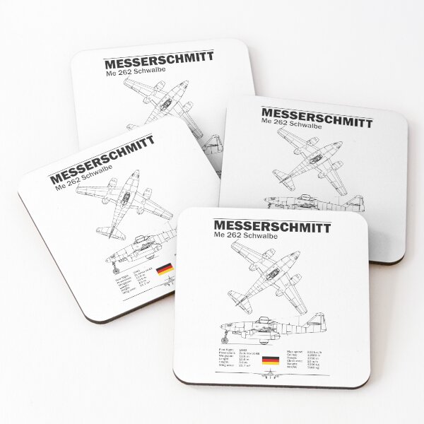 Item preview, Messerschmitt Me 262 Schwalbe Blueprint Poster WWII German Jet Fighter Aircraft Diagram Aviation Wall Art designed and sold by Justinian Matieu.