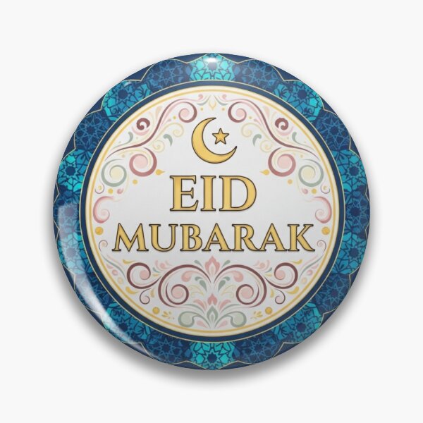 Item preview, Elegant Golden Aid El Fitr Greeting - Islamic Geometric Mandala Sticker designed and sold by soufiane bouhfad.