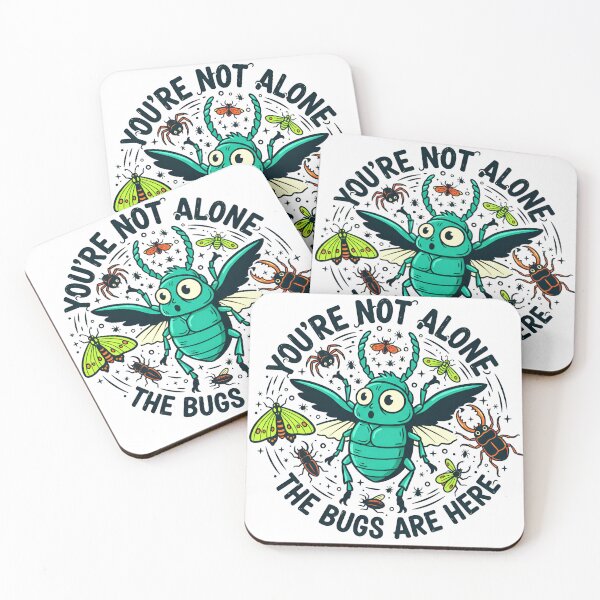 Item preview,  Funny Cartoon Bug Quote You're Not Alone The Bugs Here designed and sold by designleon19.