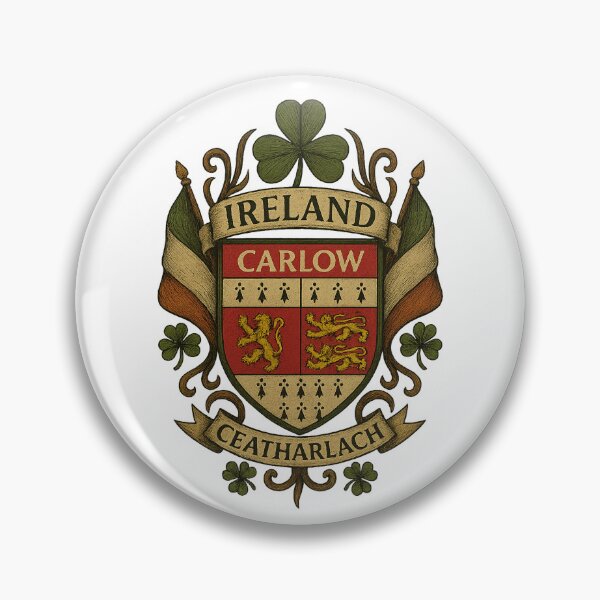 Item preview, County Carlow Ireland Coat of Arms Heritage designed and sold by REAL IRISH GIFTS.