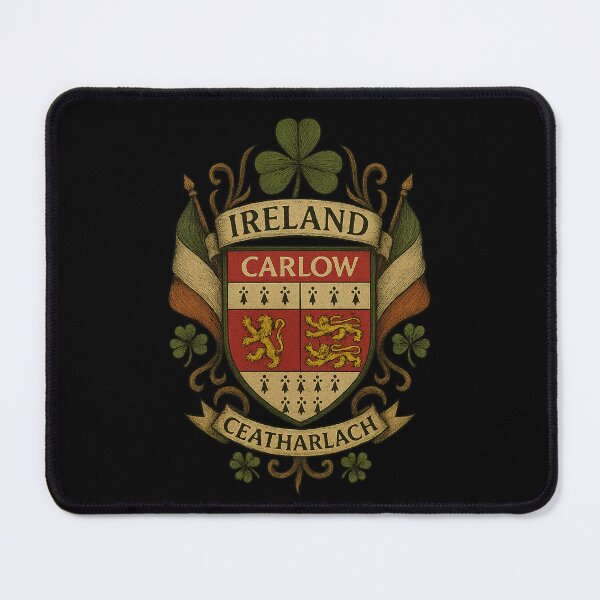 Item preview, County Carlow Ireland Coat of Arms Heritage designed and sold by REAL IRISH GIFTS.