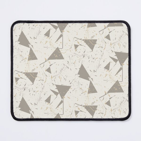 Item preview, Warm Neutral Triangles Linen Warm Gray designed and sold by Kreativa1.
