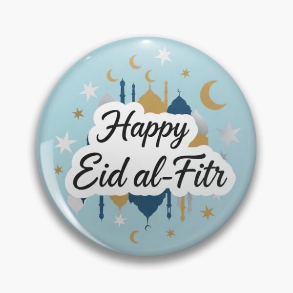Item preview, Elegant Golden Aid El Fitr Greeting - Islamic Geometric Mandala Sticker designed and sold by soufiane bouhfad.