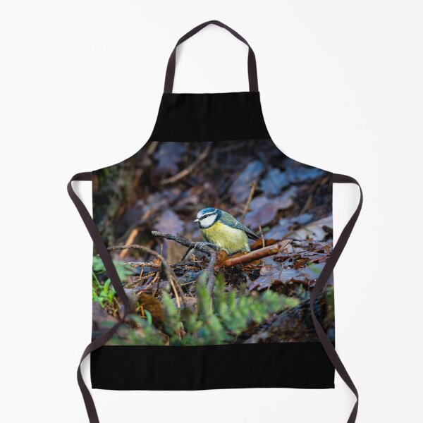 Item preview, Blue tit  stands on damp fallen branch designed and sold by Stephen Jarman.