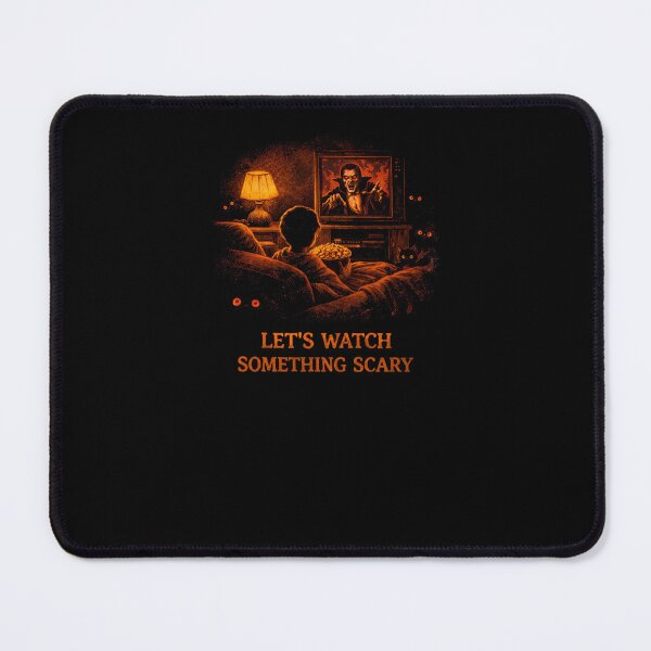 Item preview, Let's Watch Something Scary Cozy Horror Movie Night Fan  designed and sold by TheArtOfCar.