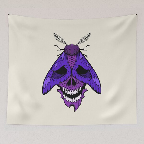 Item preview, Purple tattoostyle moth designed and sold by Pamelarts.
