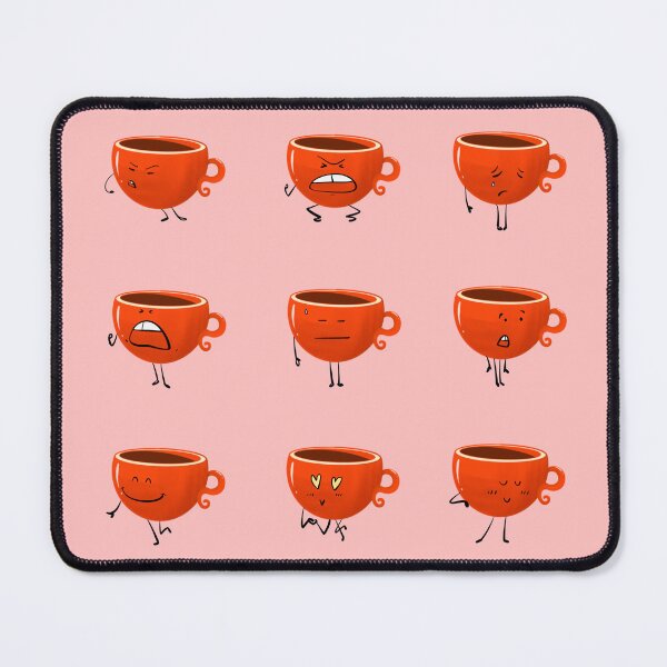Item preview, Cute Coffee Cup Emotions Sticker Pack | Funny Coffee Lover Cartoon Cups | Kawaii Coffee Mood Stickers designed and sold by CuteStuffCo..