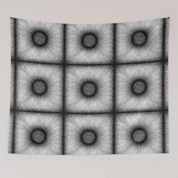 Item preview, Pattern of "Poof" tile in the black and white designed and sold by Cherevan.